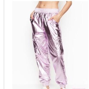 Victoria sports pink metallic jogger